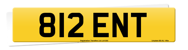 Registration number 812 ENT